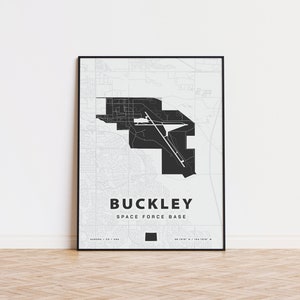 Buckley Space Force Base Kartendruck