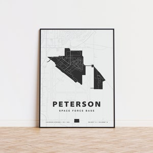 Peterson Space Force Base Kartendruck