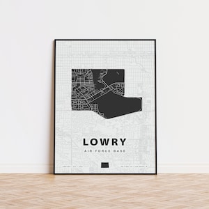 Lowry Air Force Base Kartendruck