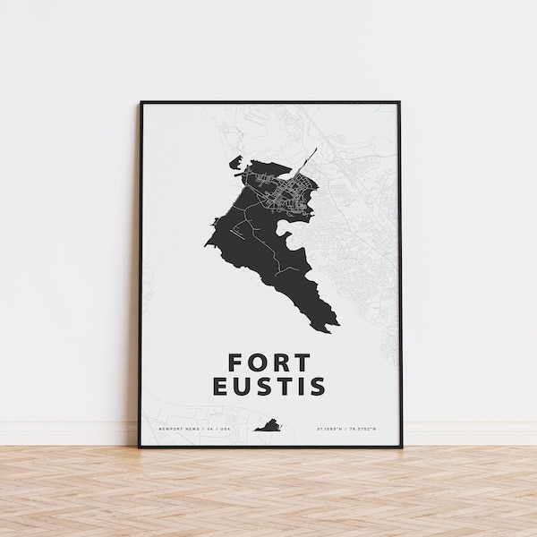 Fort Eustis map print | U.S. Army