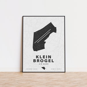 Klein-Brogel Air Base Kartendruck