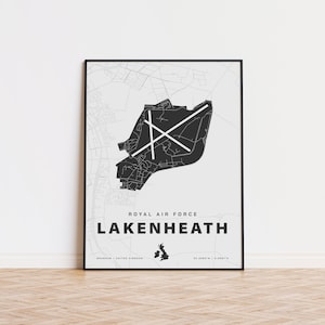 RAF Lakenheath Kartendruck