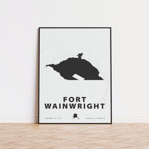 Impresión de mapas de Fort Wainwright / Ejército de EE.UU.
