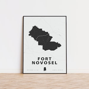 Fort Novosel kaart afdrukken | Amerikaanse leger