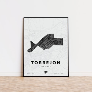 Torrejon Air Base Karte drucken