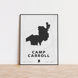 Camp Carroll Karte Druck
