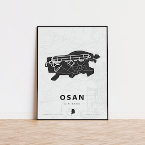 Osan Air Base Karte drucken