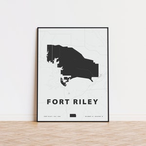 Fort Riley Karte drucken | US Armee