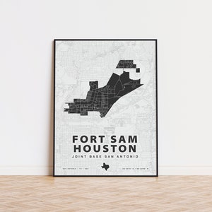 Fort Sam Houston Karte drucken
