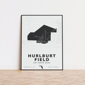 Hurlburt Field Air Force Base Karte drucken