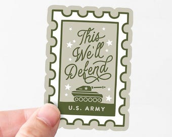 This We’ll Defend Army Stamp Sticker | US Army Vinyl Sticker