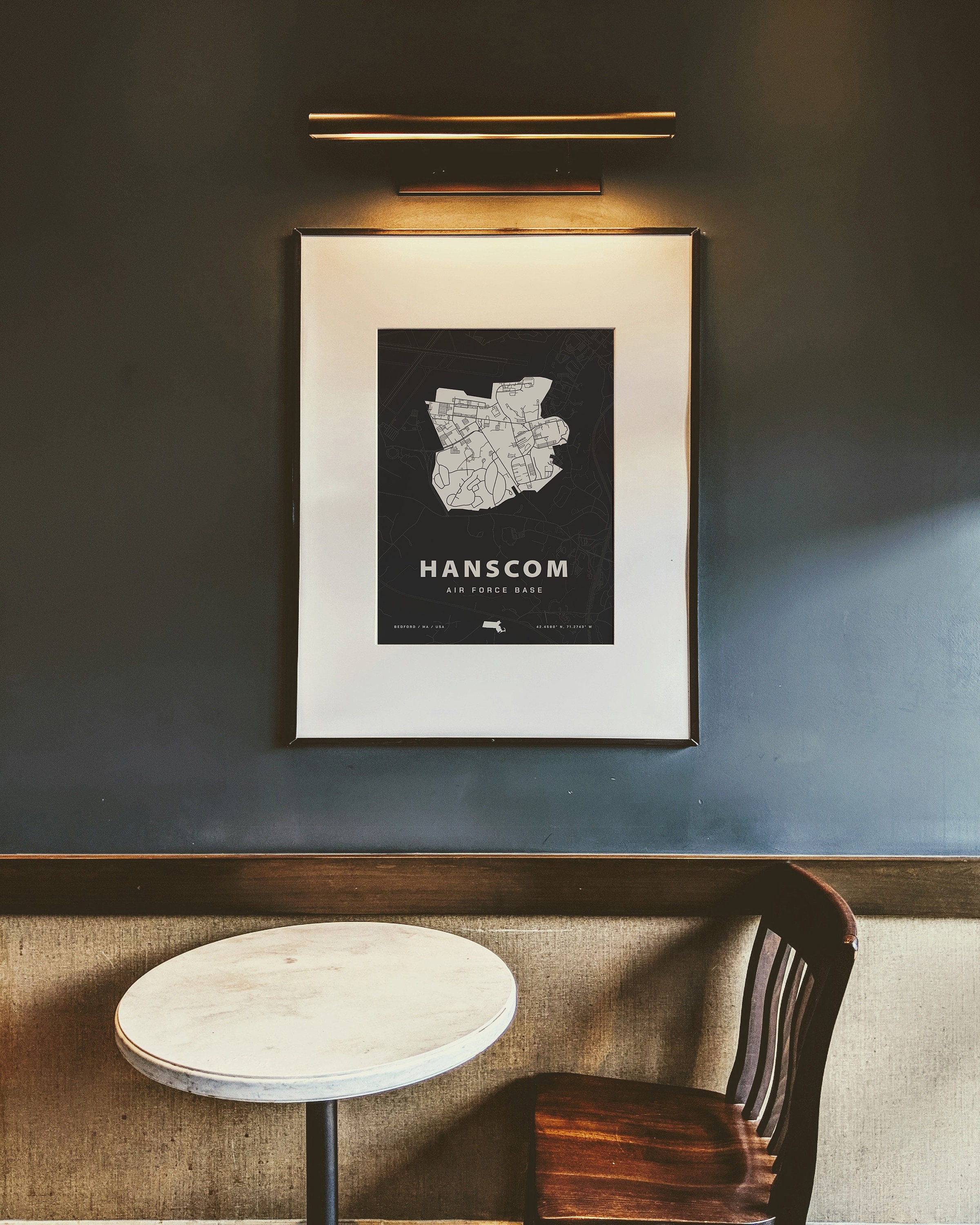 Hanscom Air Force Base Map Print - Etsy
