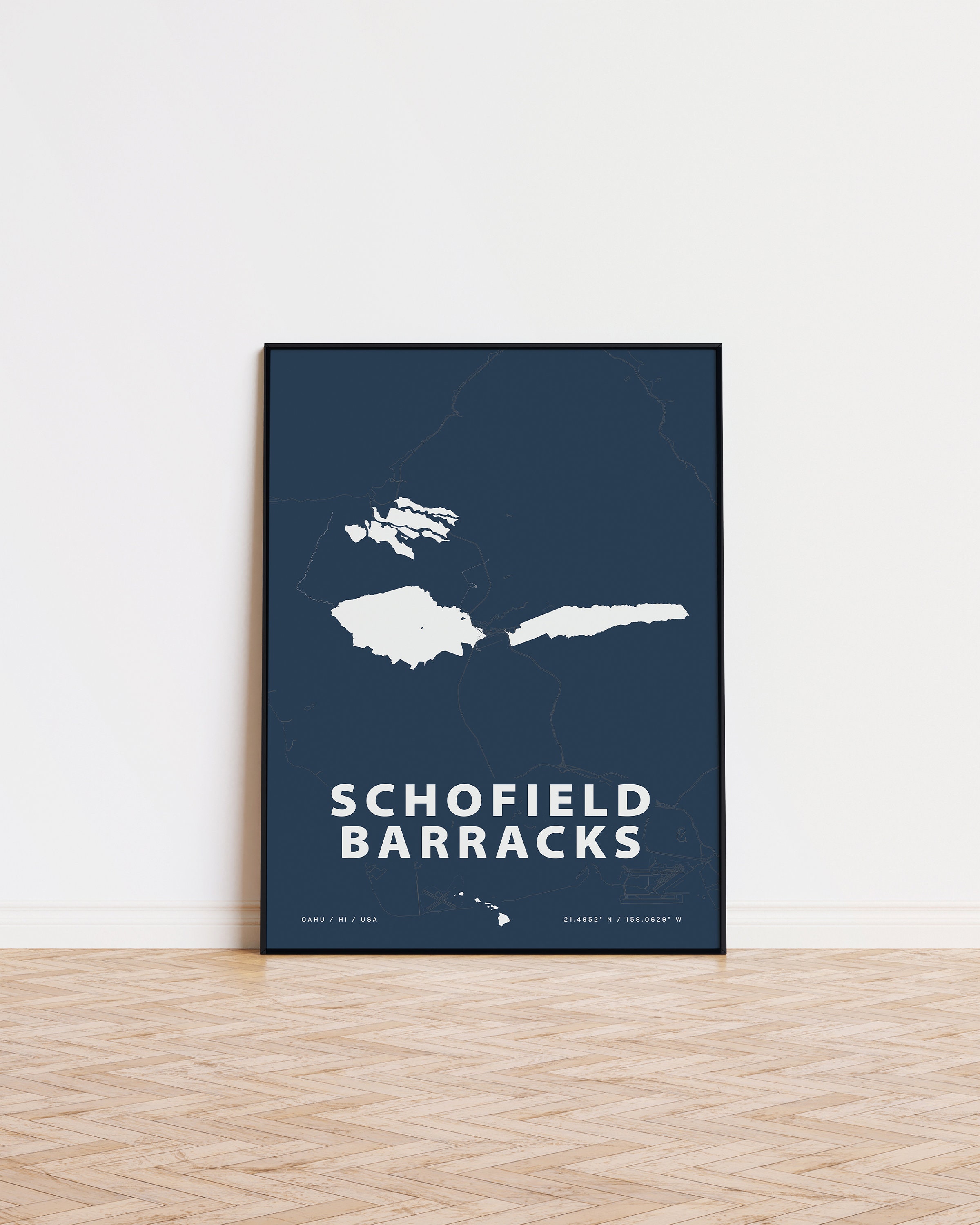Schofield Barracks Map Print | U.S. Army - Etsy
