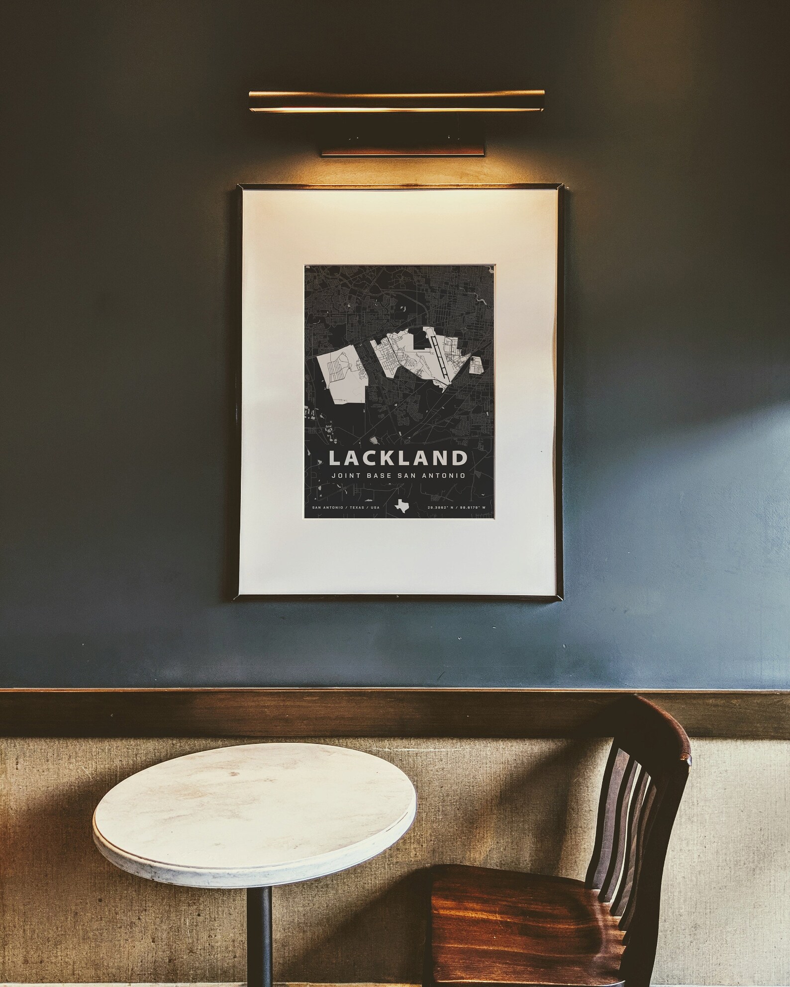 Lackland Air Force Base Map Print - Etsy