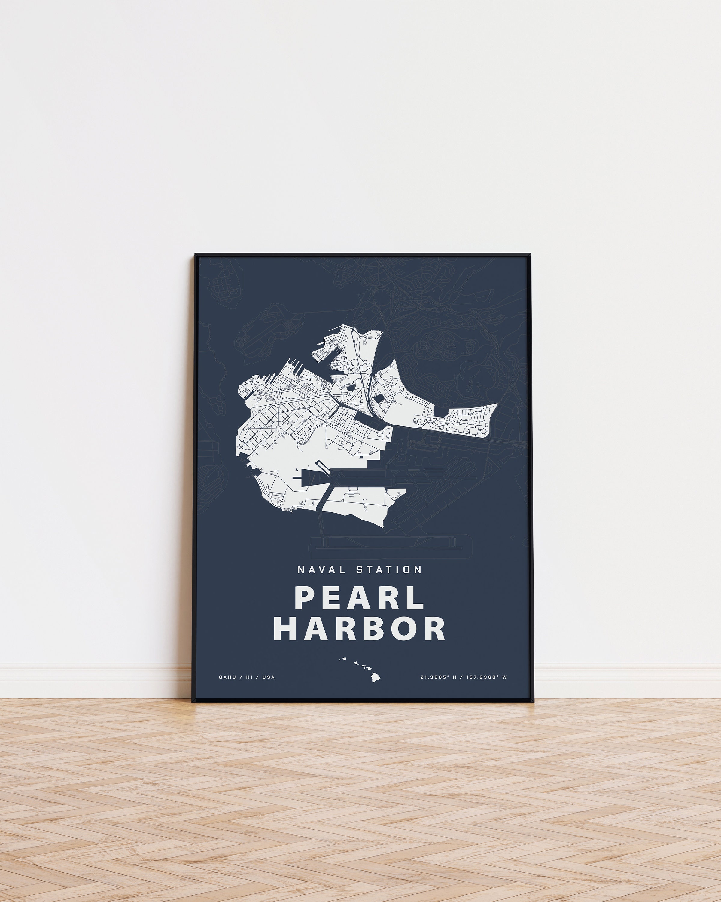 Naval Station Pearl Harbor Map Print - Etsy Australia