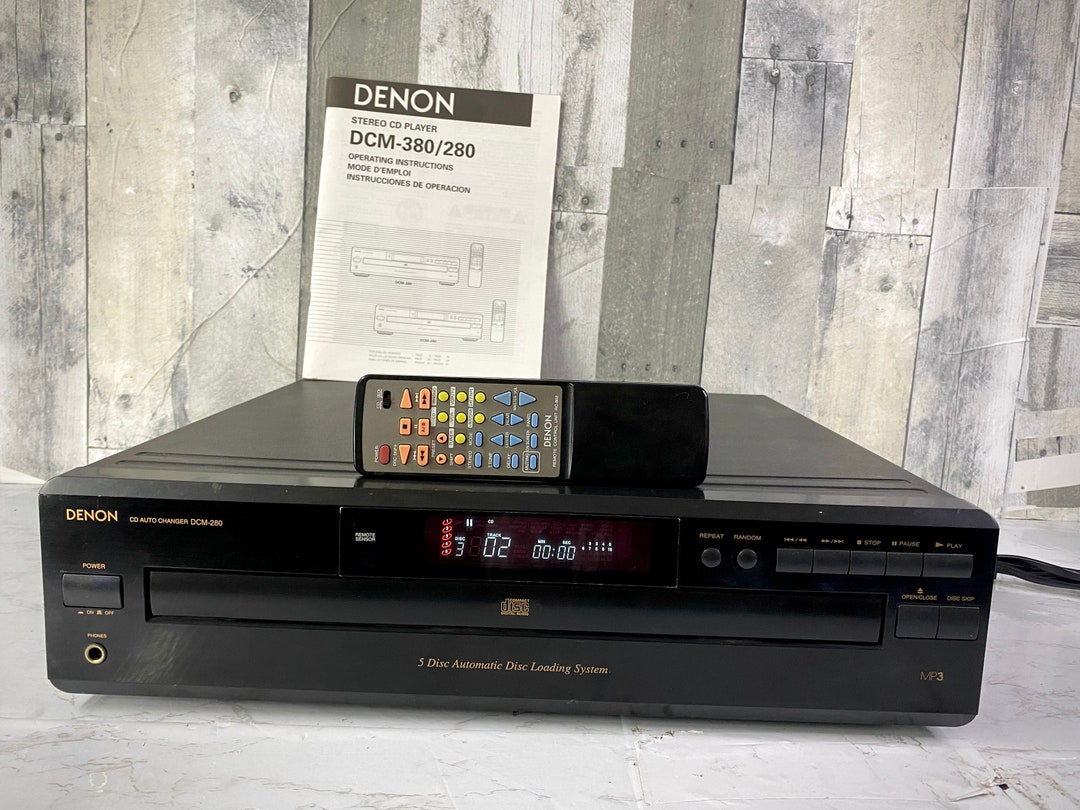 Denon 5disc CD Player W/remote & Manual DCM280 Etsy