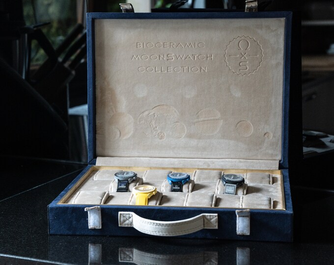 Swatch Omega X Swatch Speedmaster Moonswatch Case Suitcase Box 