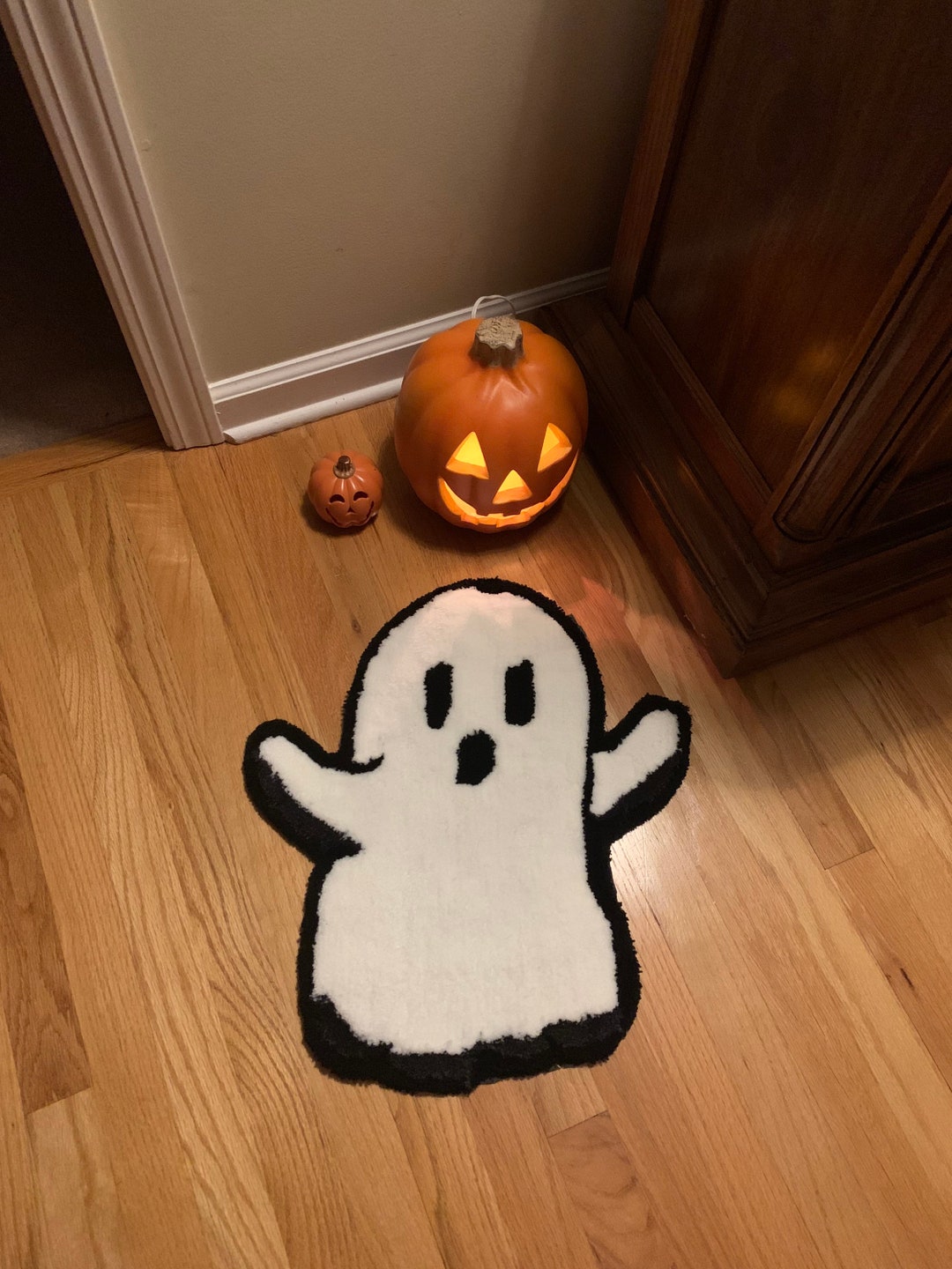 Custom Halloween Ghost Rug, Halloween Rug, Halloween Decor, Halloween