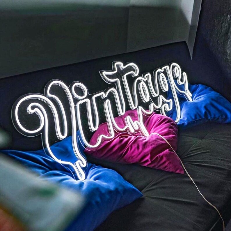 Custom Neon Sign Aesthetic Custom Neon Sign Neon Sign Etsy