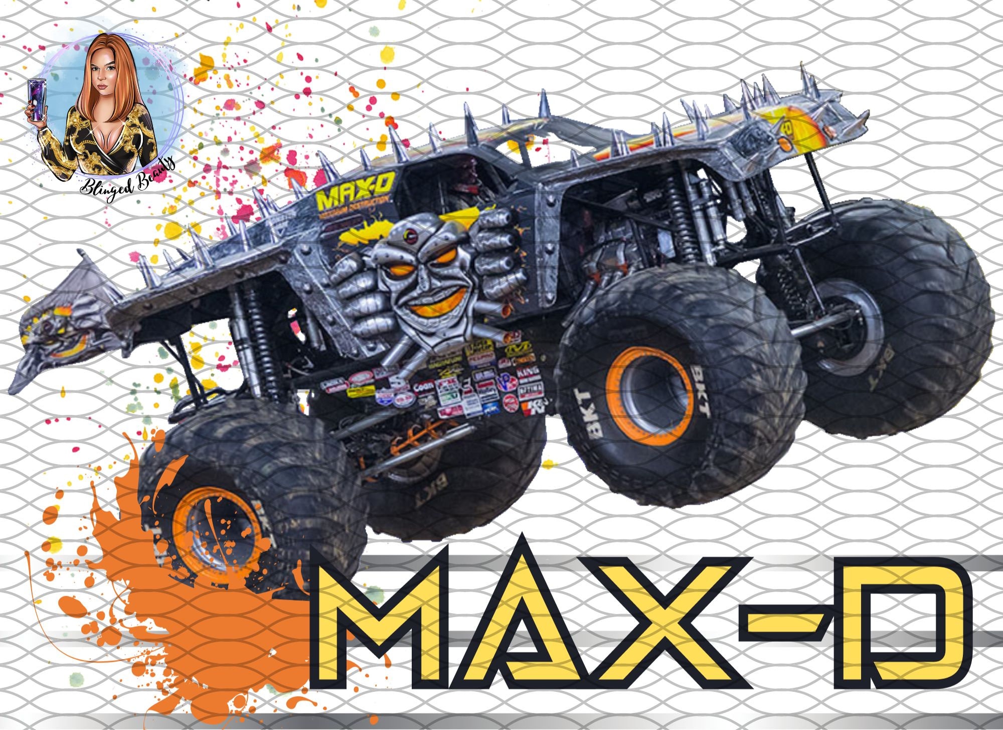 MAXD Monster Jam Truck Digital File Png Etsy Australia
