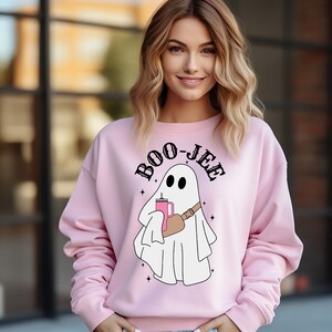 Halloween Geist Sweatshirt, Boo Jee Shirt, Boo Shirt, Spooky Ghost Pullover, Spooky Season Geist Pullover, Spooky Vibes Shirt, Halloween Geschenke