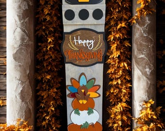 Enseigne de porche interchangeable : « Thanksgiving » des Fêtes
