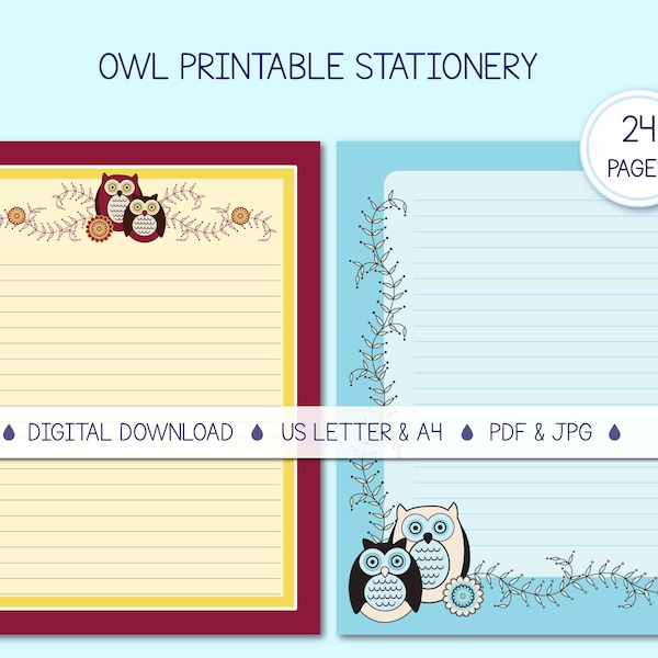 The Free Printable Owl Stationery You'Ve Been Waiting For - 53pkid3