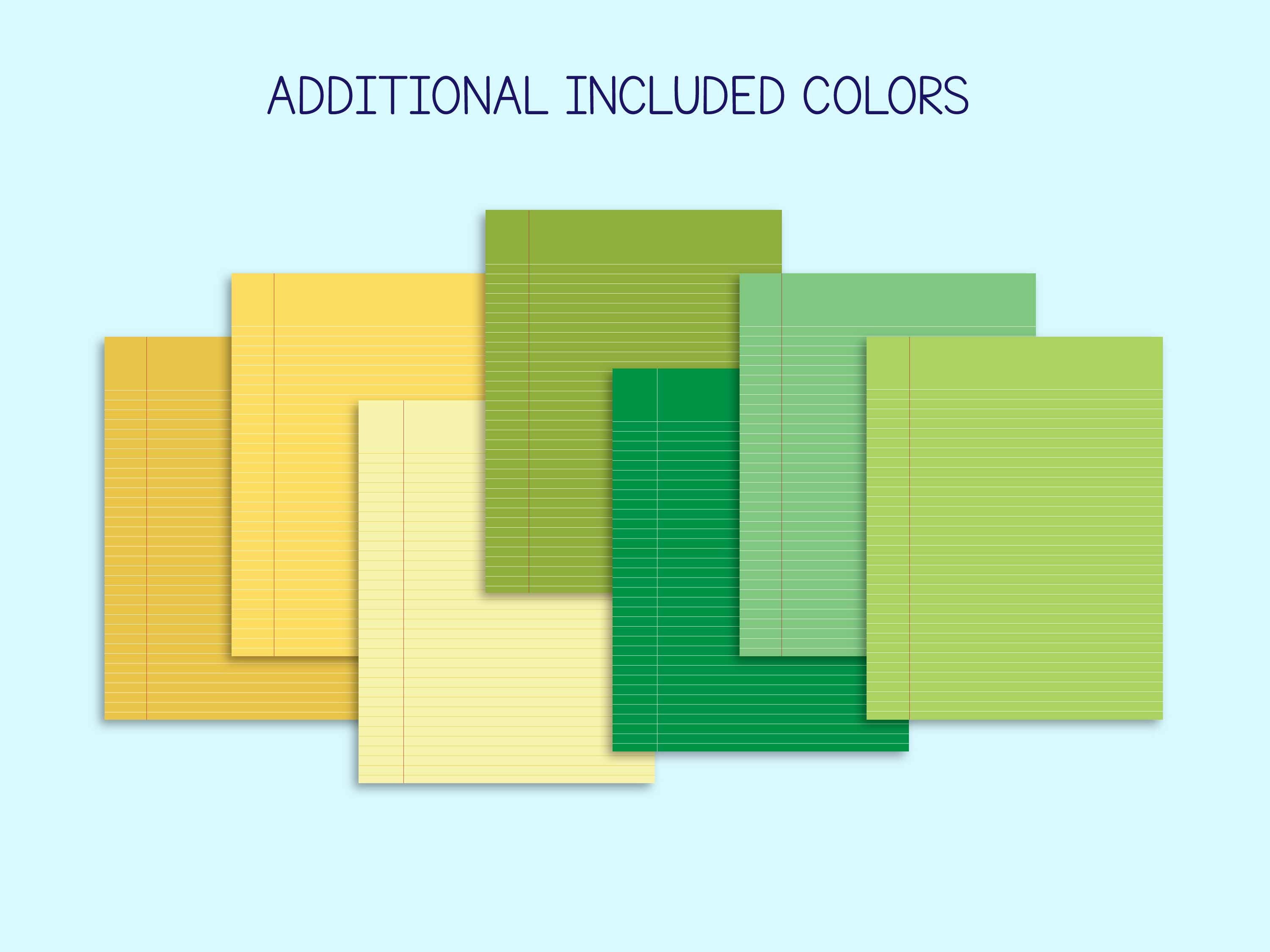 Loose Leaf Printable Stationery With Margins | College Ruled | Writing ...