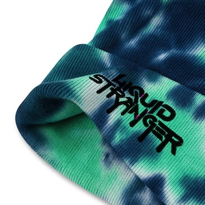 Liquid Stranger Tie-dye Beanie, EDM Merch, Festival Merch, Rave Beanie, DJ Gear, Beanie