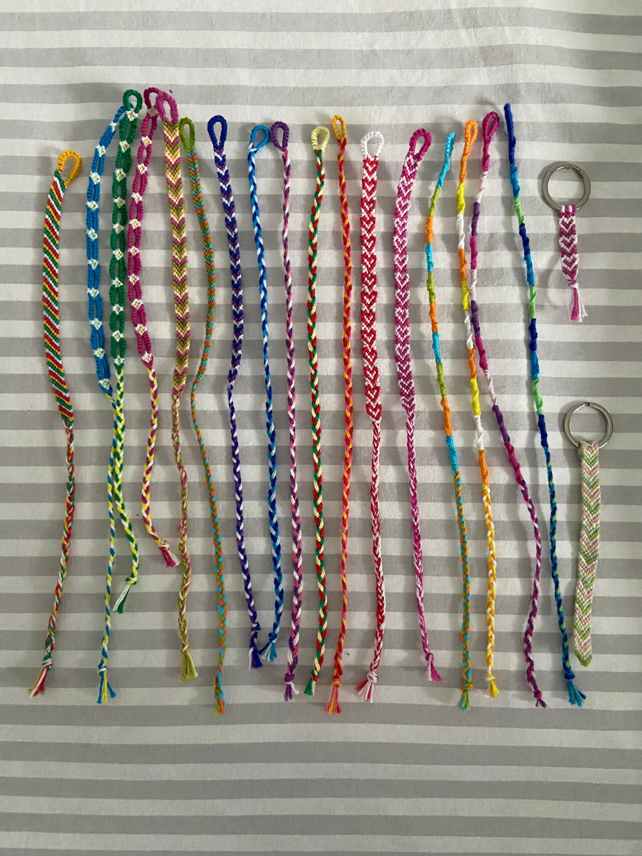 Friendship Bracelet and Keychains L Perfect Gift With Colorful Etsy