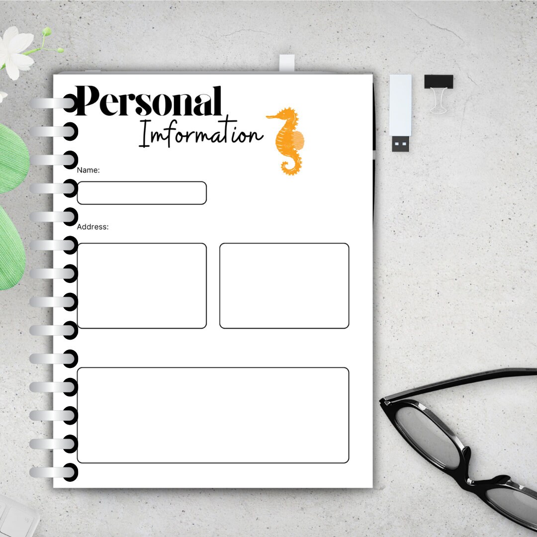 Stay Notebook Notebook Printable and Instant Download, Stay Organized Yearly and ...