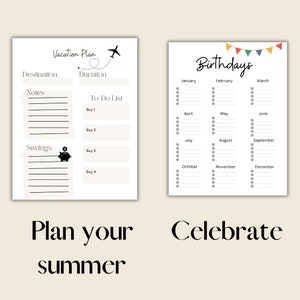 Principal Assistant Planner Printable and Downloadable, Productivity yearly planner keeps you organized with school activities image 3