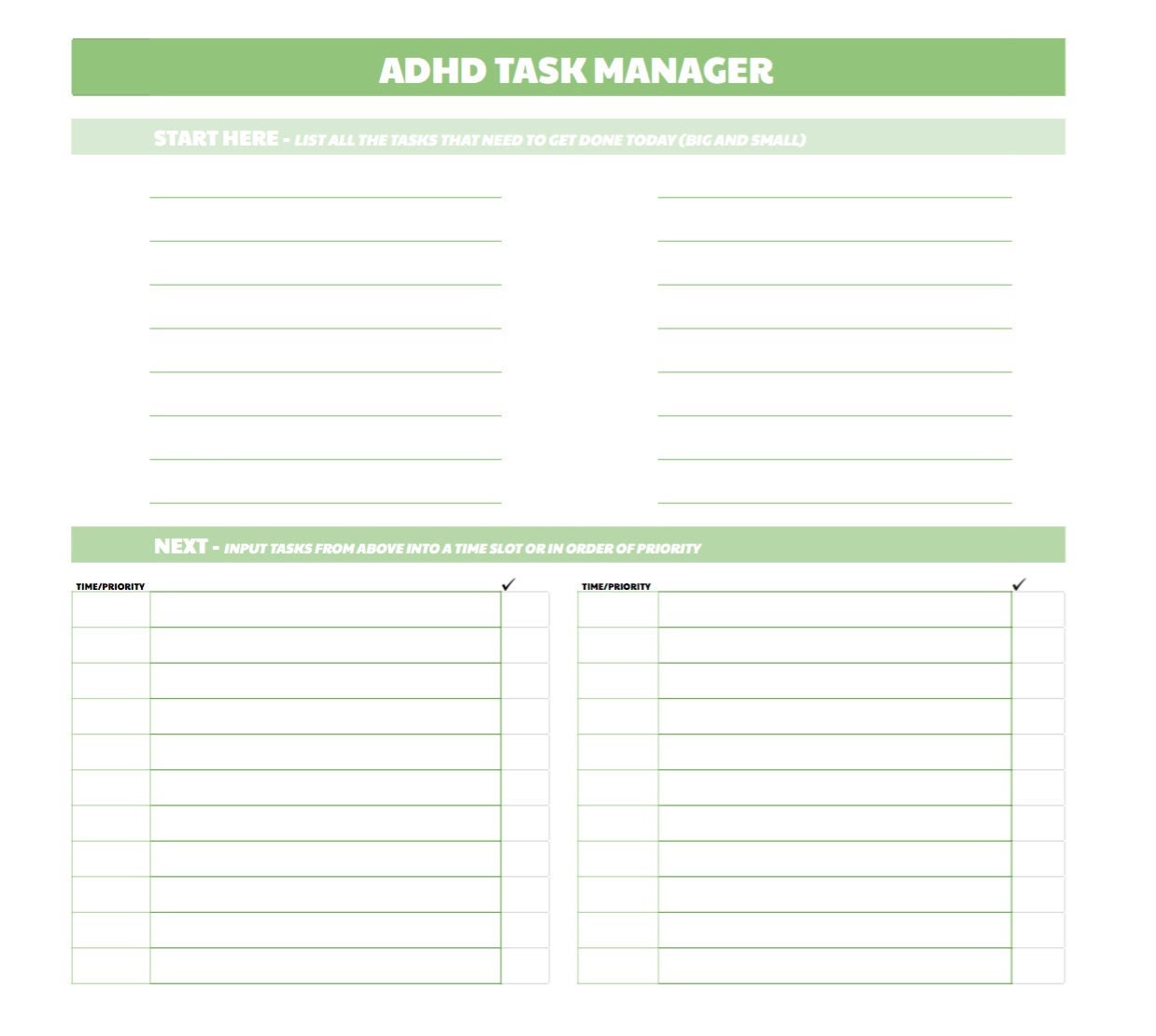 green-adhd-task-manager-instant-download-etsy
