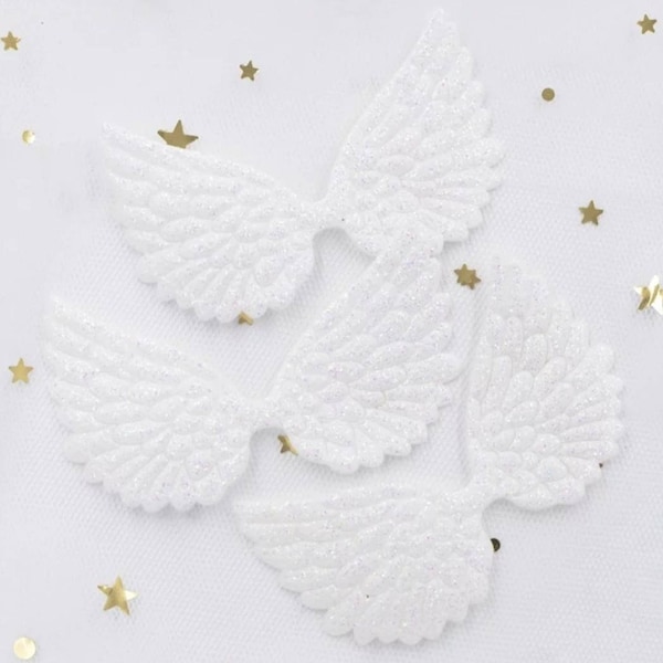 10 Glitter Angel Wings