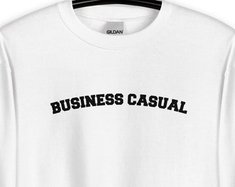 Lässiges Business-Sweatshirt: Gemütliches Arbeit von zu Hause T-Shirt
