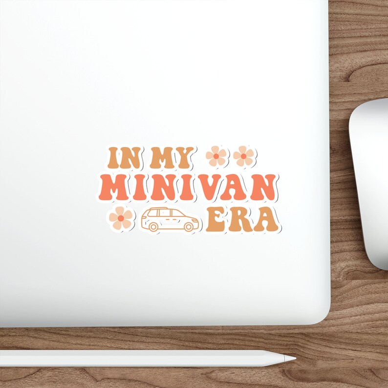 In My Minivan Era Vinyl Sticker: Mom Bumper Sticker - Etsy