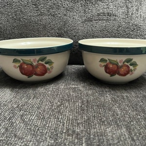 Vintage Pearl China Apple Mixing or Serving Bowls