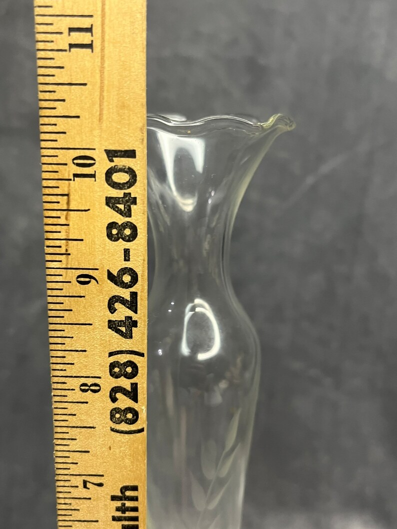 Vintage Princess House Crystal Bud Vase Heritage Pattern Etsy