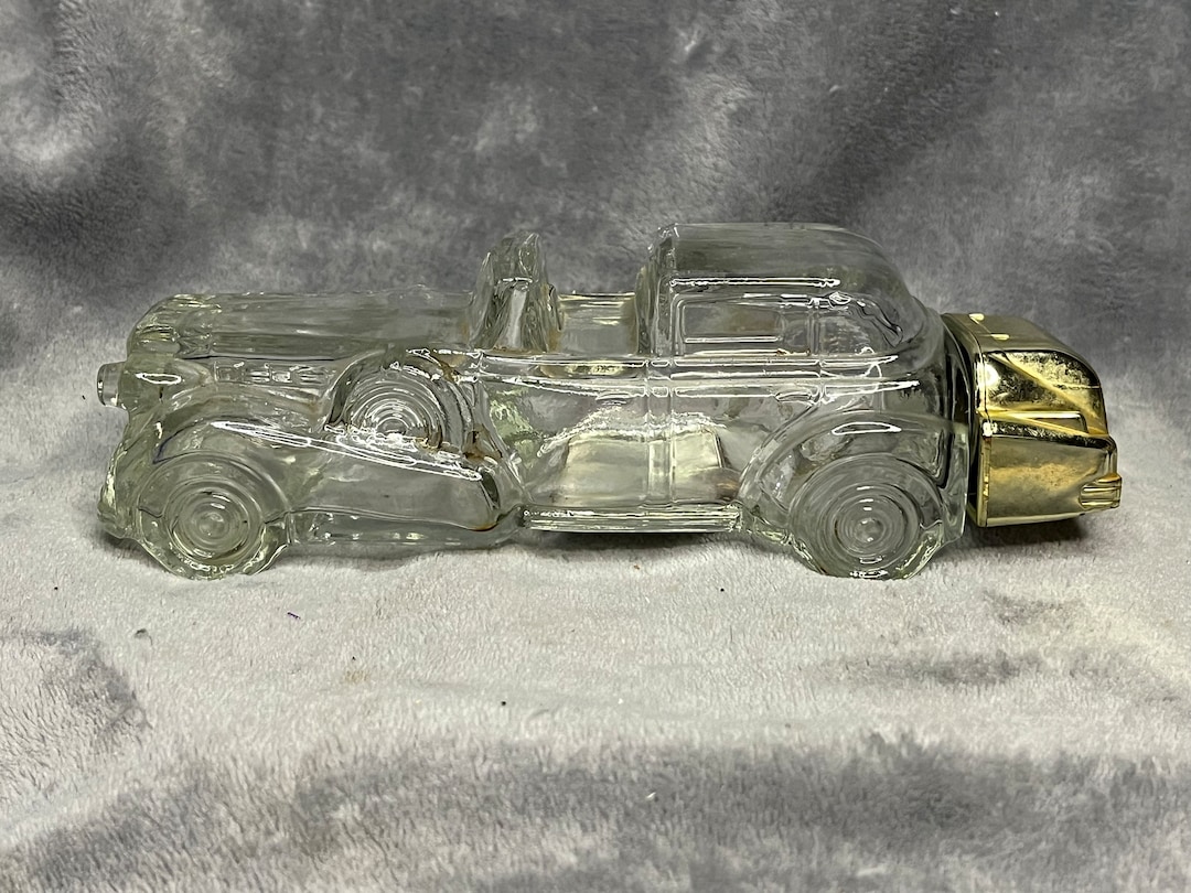 Vintage Avon Bottle Solid Gold Cadillac Aftershave Car Decanter Etsy
