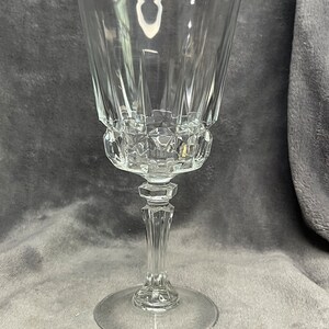Vintage Cristal D&#39;Arques Chantelle Claret Wine Glass Stemware France