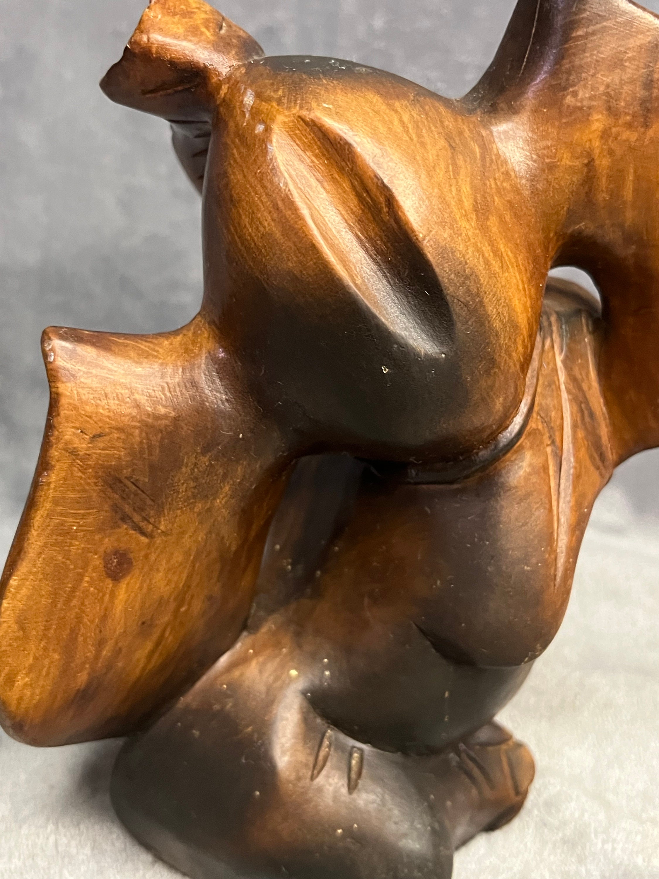 Vintage Carved Wood Dumbo Circus Elephant Sculpture - Etsy