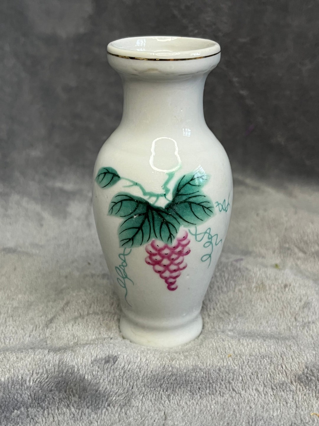 Vintage Mini Porcelain Vase Etsy