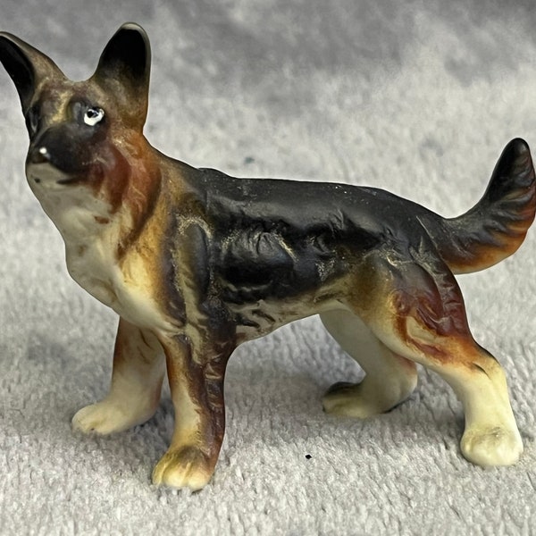 German Shepherd Mini Figurine Etsy