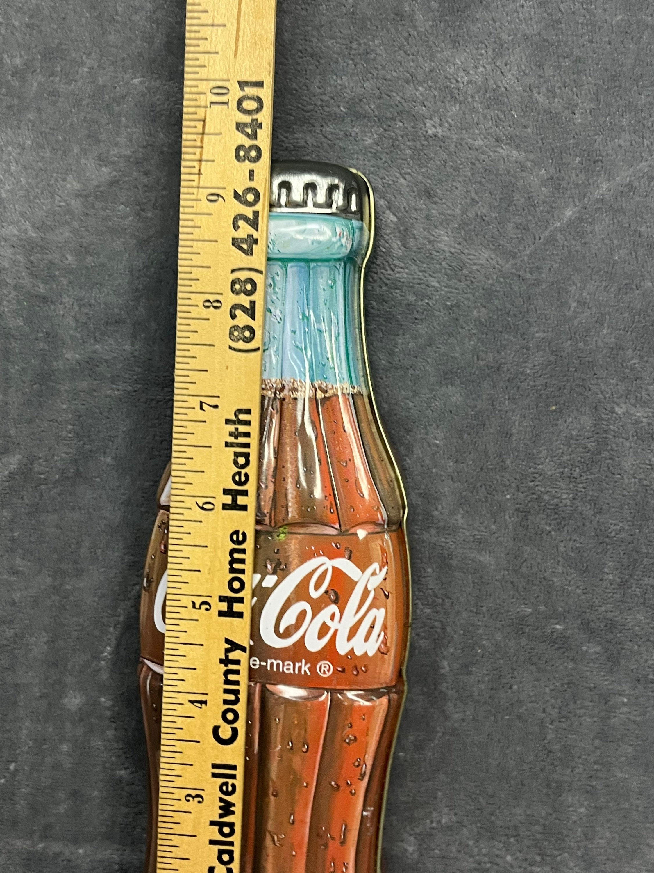 Vintage Cocacola Bottle Shaped Tin Can With Lid Etsy