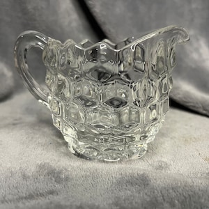 Vintage Fostoria American Clear Crystal Creamer