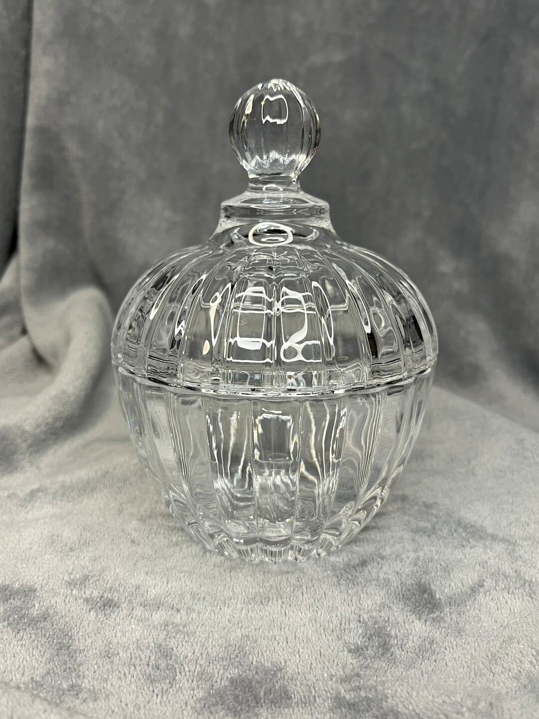 Vintage Fifth Avenue Fairmont Crystal Candy Box Dish With Lid Etsy
