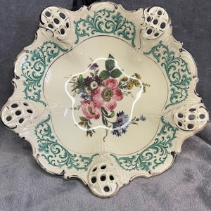 Vintage Rosenthal Germany Pierced Edge Porcelain Serving Bowl