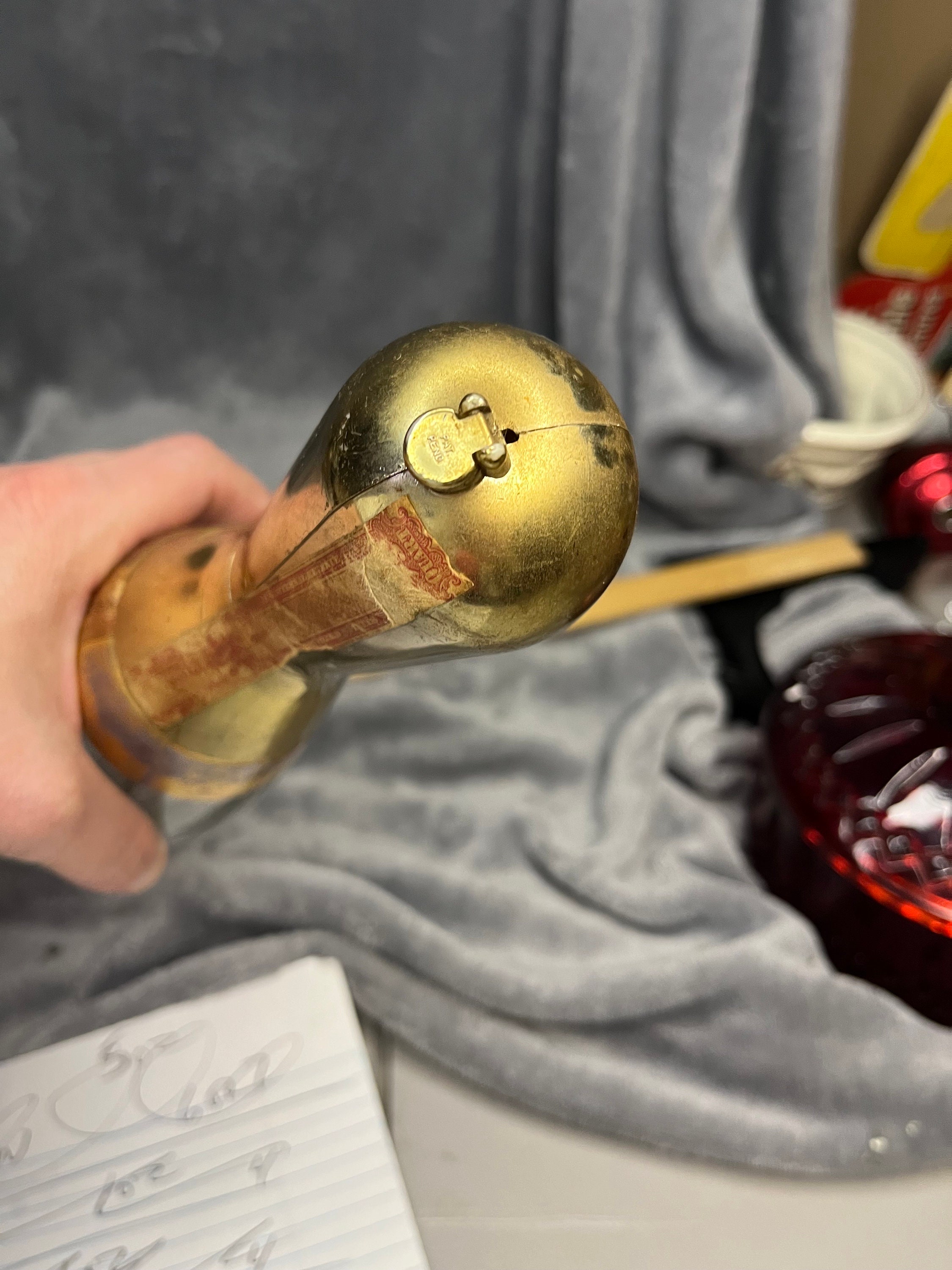 Vintage Jim Beam's Pin Bottle Gold Bowling Pin Decanter Etsy