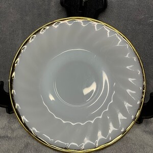 Vintage Fire King Saucer-Gold Edges