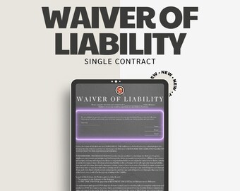 Waiver or Liability (Single)